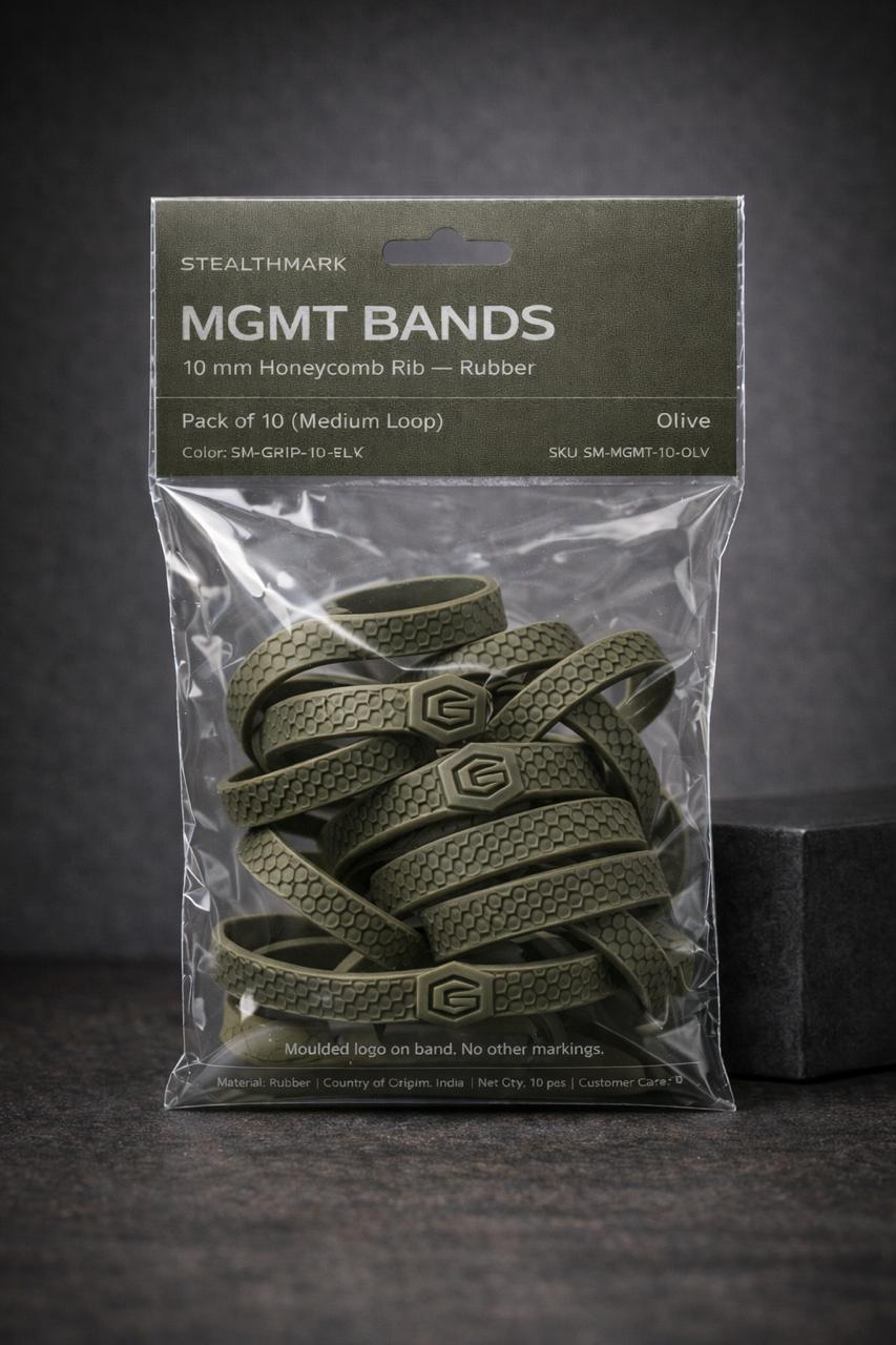 Assorted Bands — Grip + Mgmt Mix (10 pcs) ( Green )