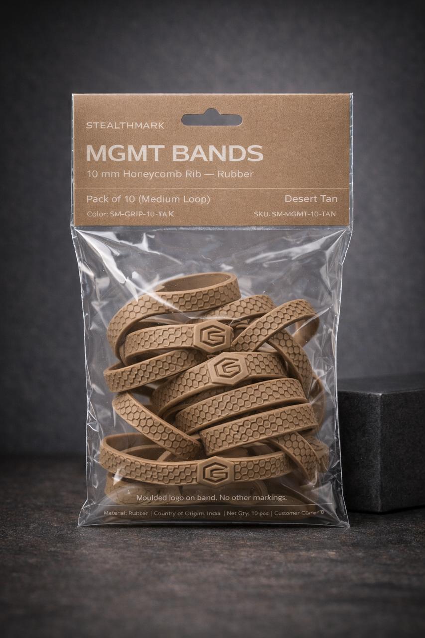 Assorted Bands — Grip + Mgmt Mix (10 pcs) ( Tan )