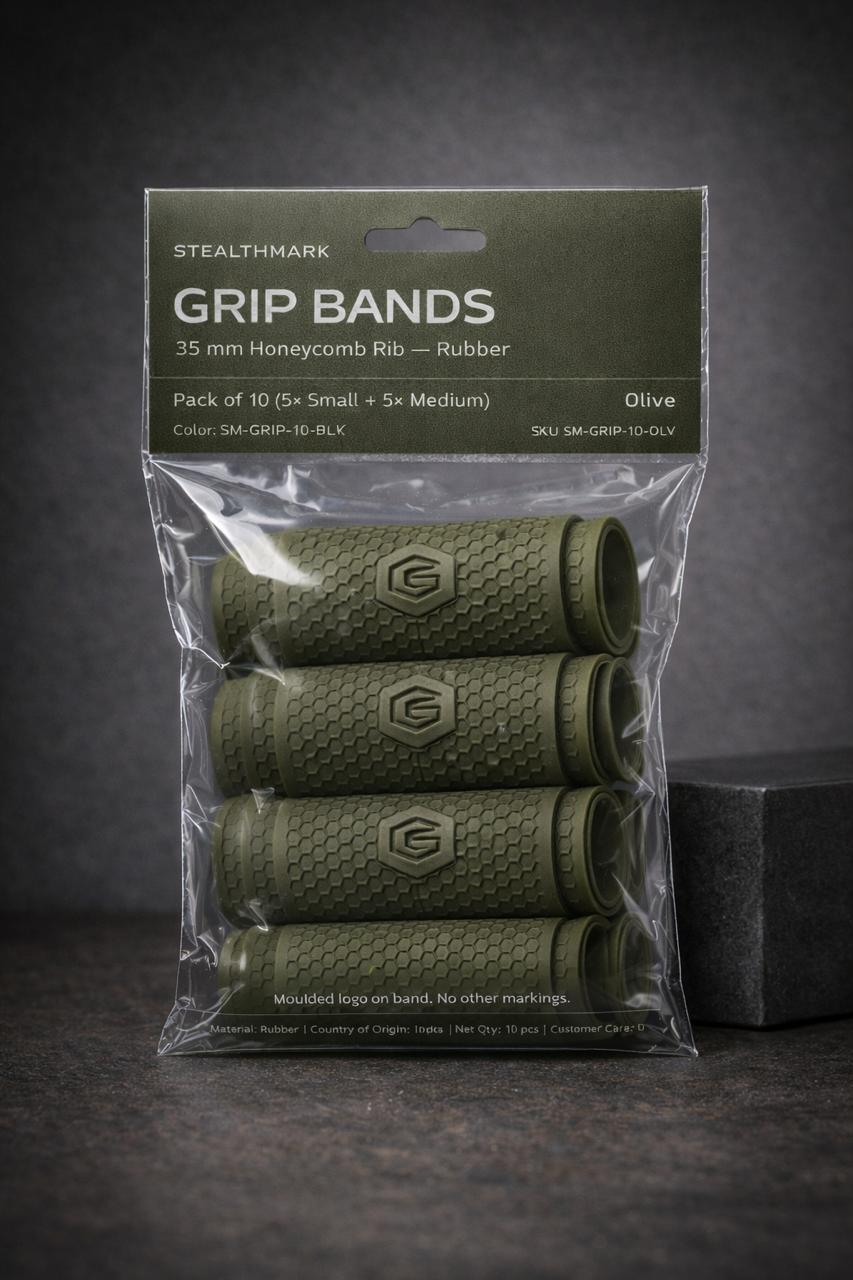Assorted Bands — Grip + Mgmt Mix (10 pcs) ( Green )